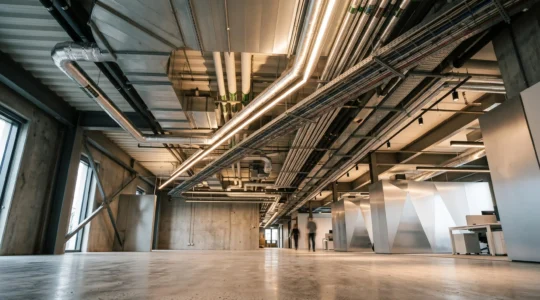 Commercial property interior revealing embedded systems and fixtures qualifying for capital allowances tax relief