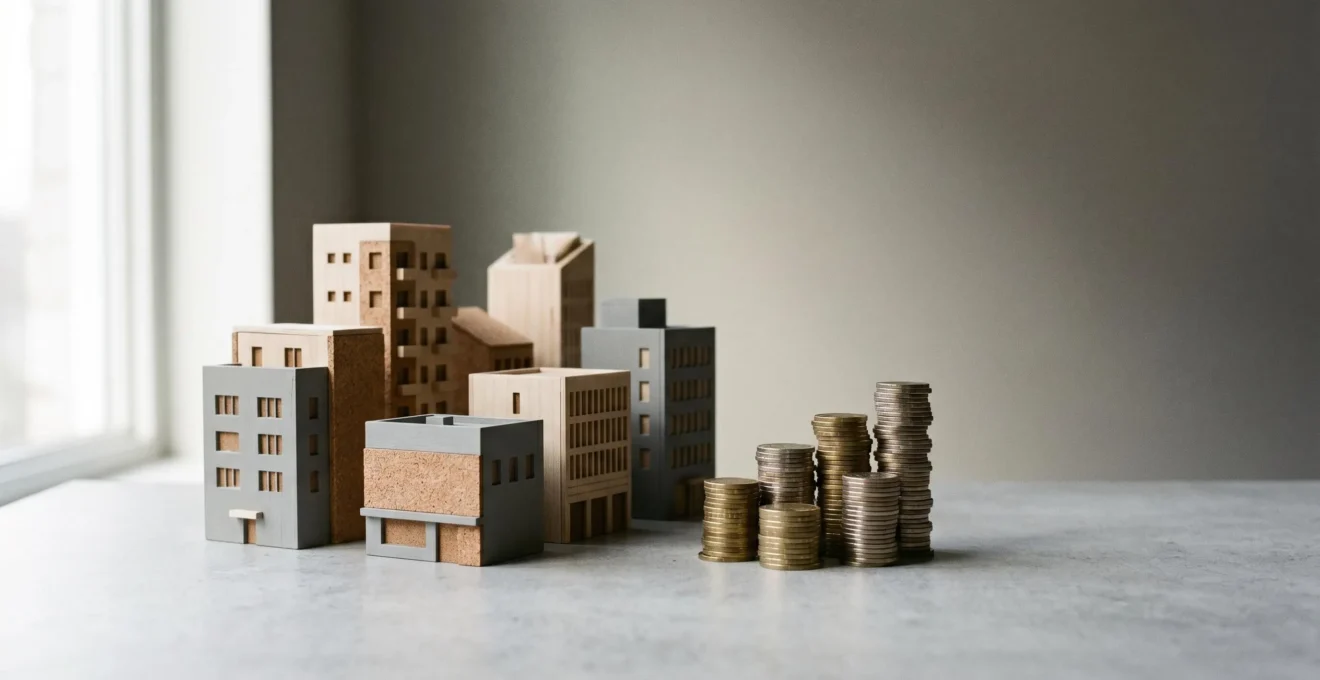 Financial strategy concept showing property investment and refinancing without visible text or documents