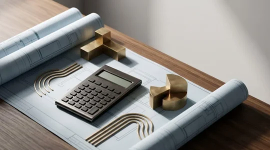 Professional financial analysis scene showing return on invested capital metrics for active real estate investors